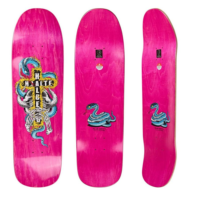 DECK POLAR SKATE CO. HJALTE HALLBERG BEAST MODE II 1991 SPECIAL SHAPE