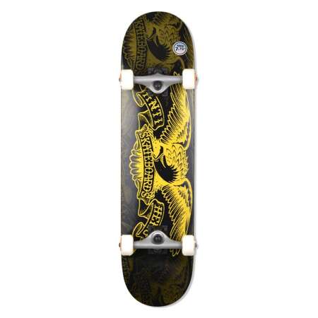 Antihero Repeater Eagle Complete Skateboard (Black / Yellow) 7.75"