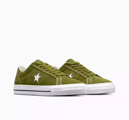 CONS One Star Pro Classic Suede (Trolled Green/White/Black)