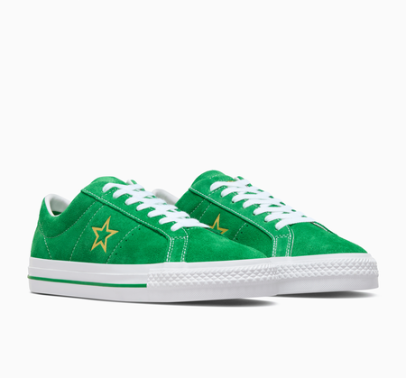 CONS One Star Pro Suede (Green/White/Gold)