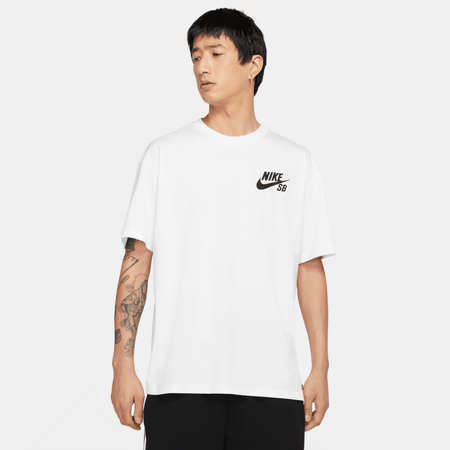 Nike SB Logo Skate Tee (White/Black)