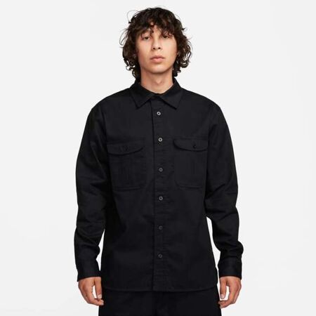 Nike SB Tanglin Long-Sleeve Skate Shirt (Black)
