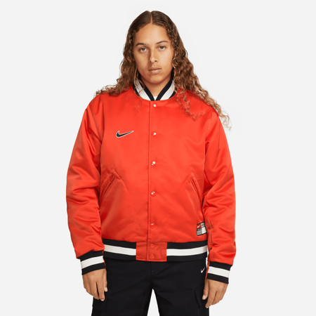 Nike SB x MLB Varsity Skate Jacket (Team Orange / Black / Sail / White)