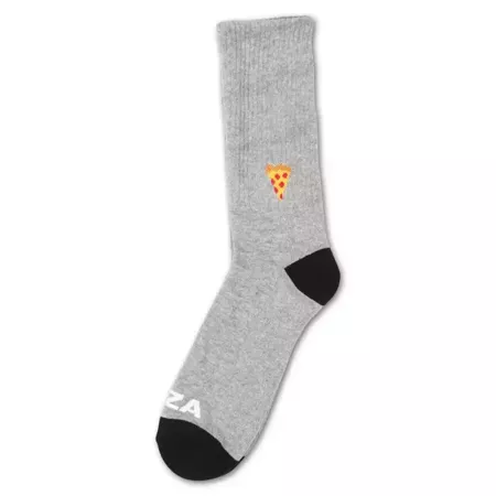 Pizza Skateboards Emoji Socks (Grey)