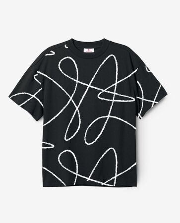 Poetic Collective Doodle Pattern T-shirt (Black)