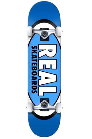 Real Skateboards Classic Oval (Blue) 7.75" Complete Skateboard
