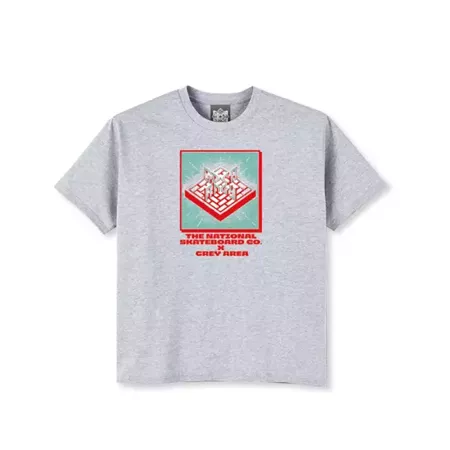 The National Skateboard Co. x Gray Area Ghost Game Tee (Grey)
