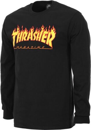 Thrasher Flame Logo Longsleeve (Black)