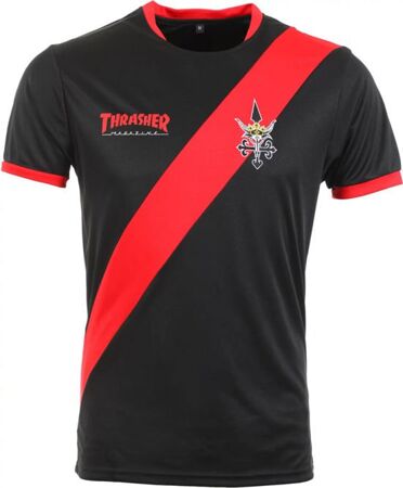 Thrasher Futbol Jersey (Black/Red)