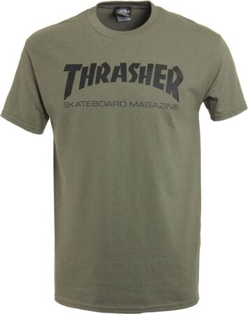 Thrasher Skate Mag Logo Tee (Army)