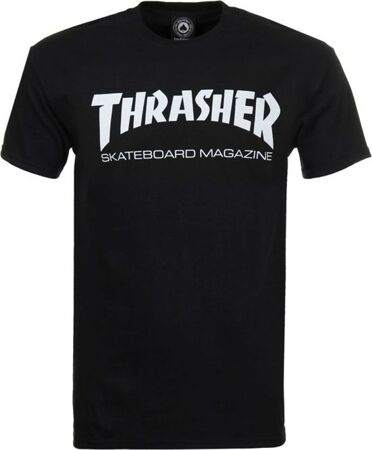 Thrasher Skate Mag Logo Tee (Black/White)
