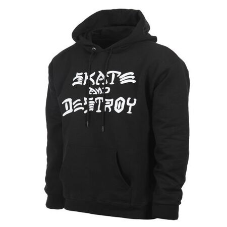Thrasher Skate and Destroy Hood (Black/White)