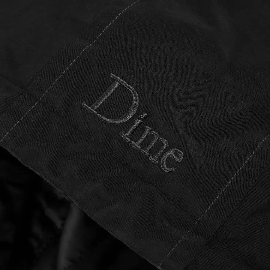 Dime Quilted Hooded Jacket (Black)