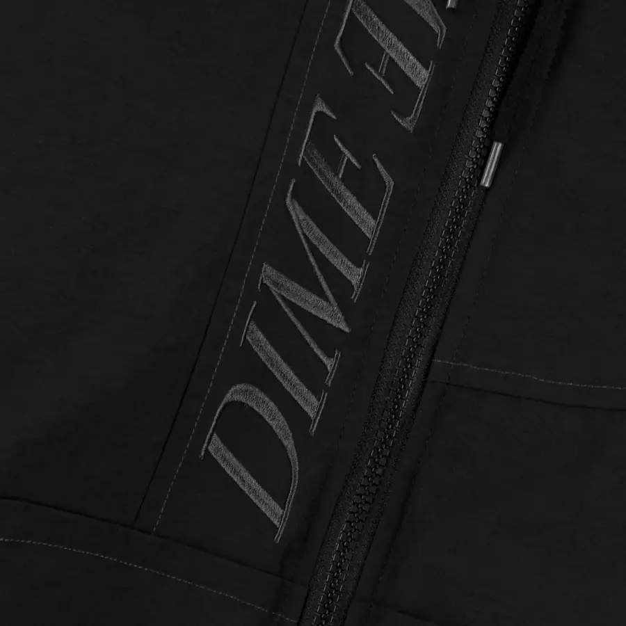 Dime Quilted Hooded Jacket (Black)