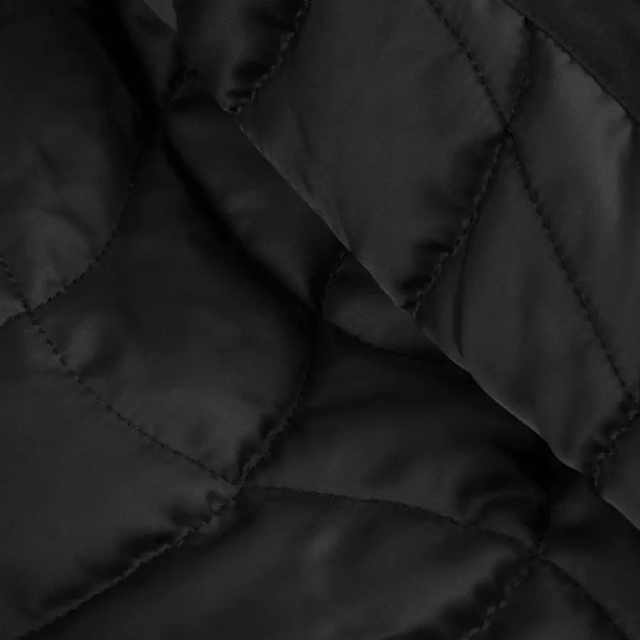 Dime Quilted Hooded Jacket (Black)