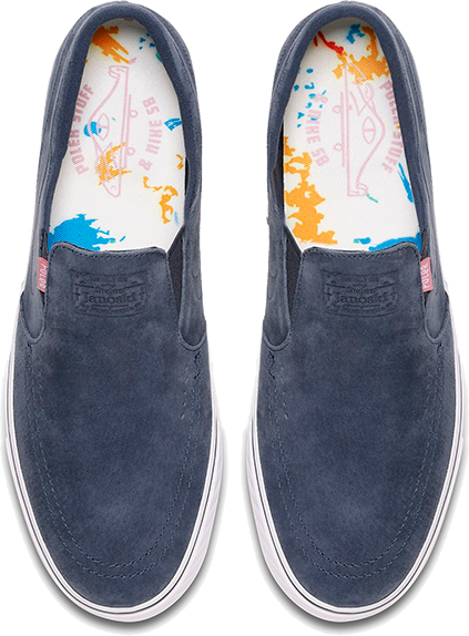 Janoski fashion slip on blue