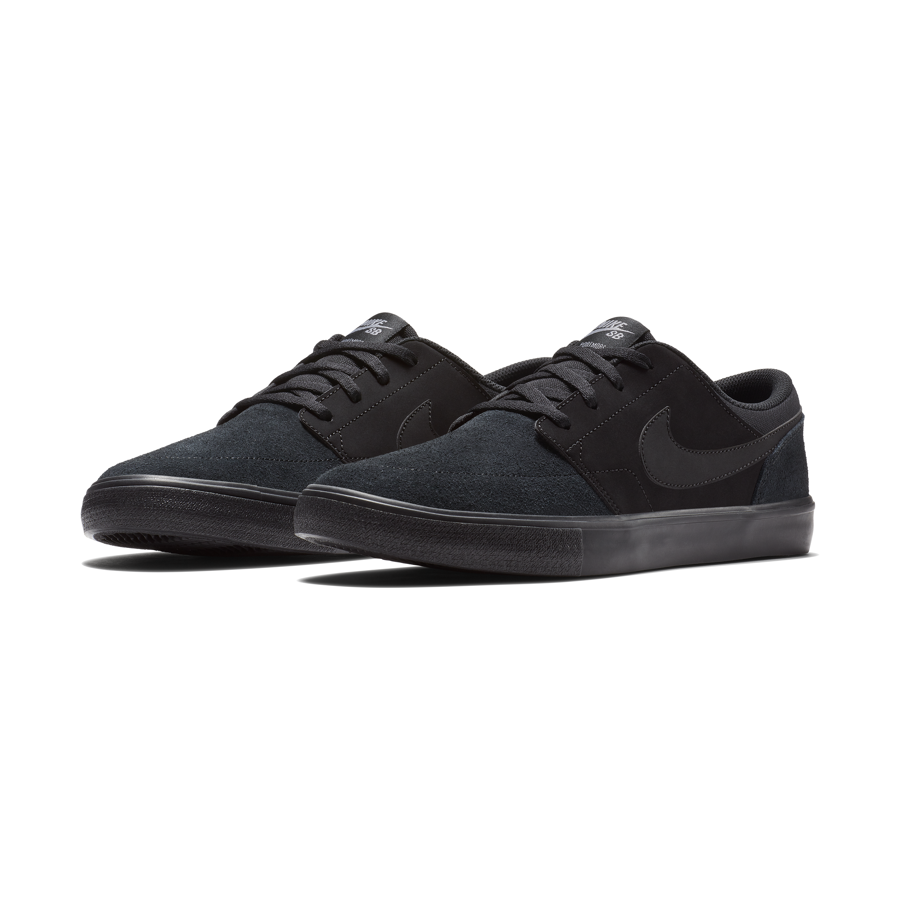 Nike SB Portmore II Midnight shoes Black Black