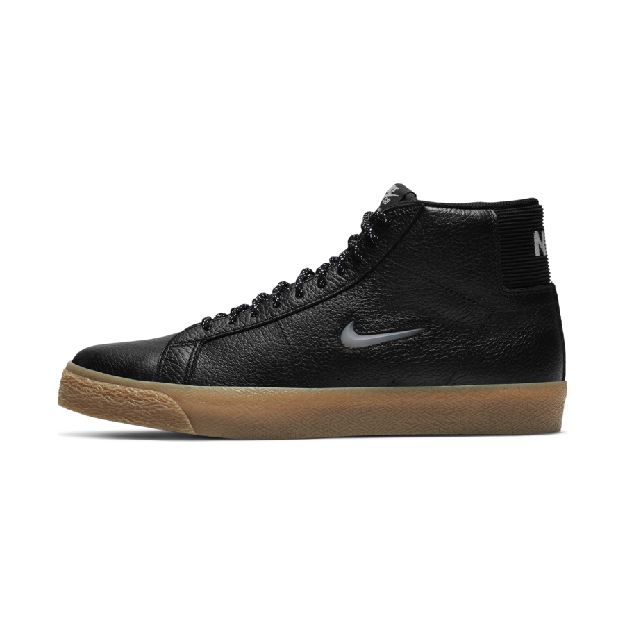 Nike blazer mid premium black white best sale