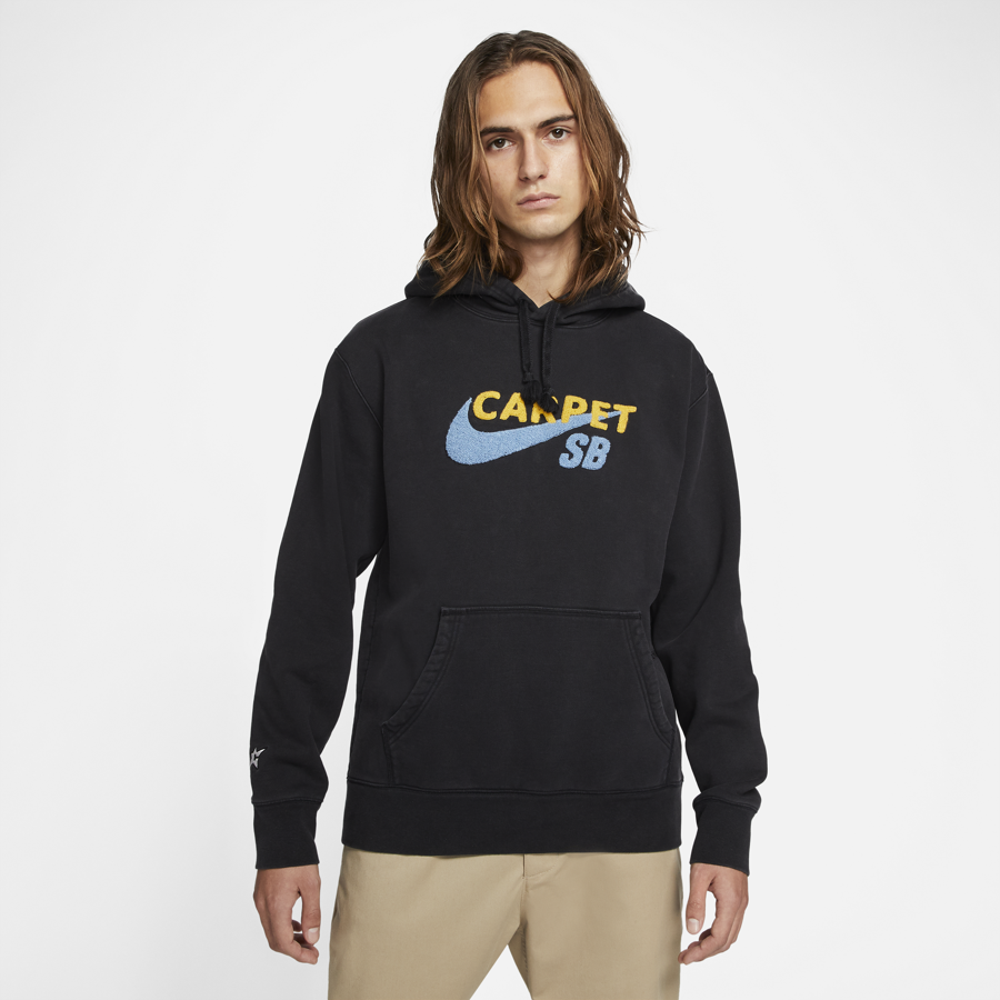 Nike hoodie black and yellow online