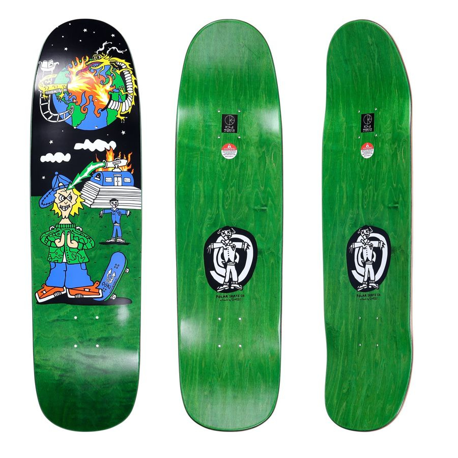 Polar Skate Co. Deck Oskar Rozenberg Police Station (P9 Special Shape)