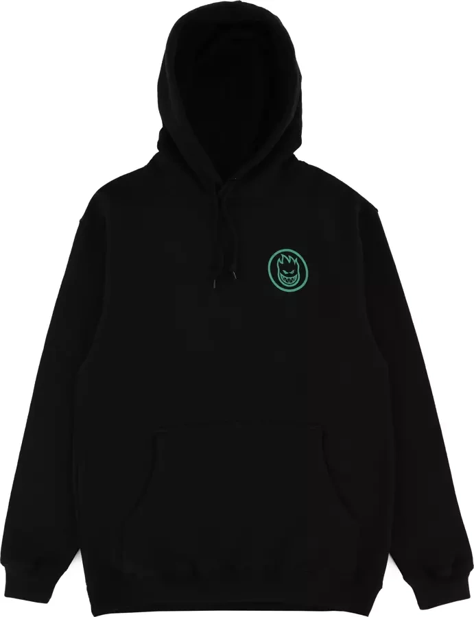 Spitfire Classic Swirl Hoodie Black Glow