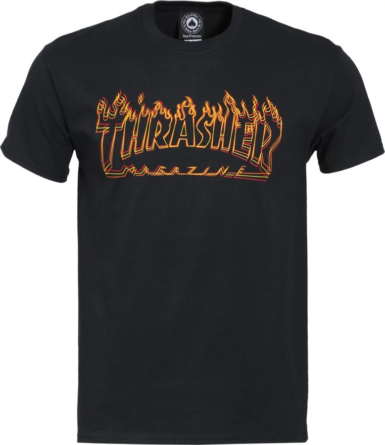 THRASHER RICHTER T SHIRT BLACK