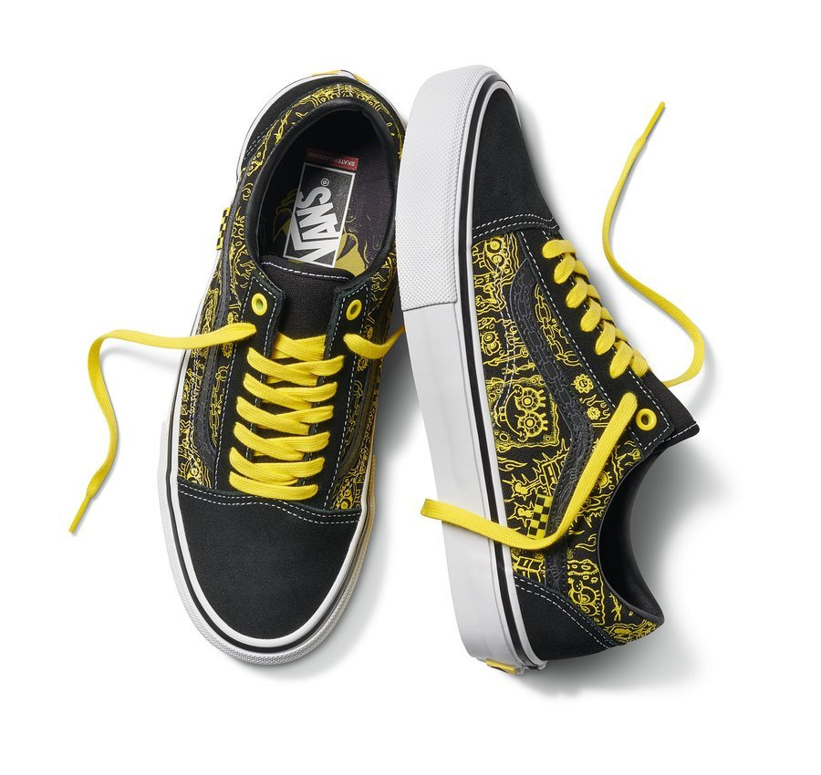 Vans Skate x Spongebob Old Skool Black Yellow White