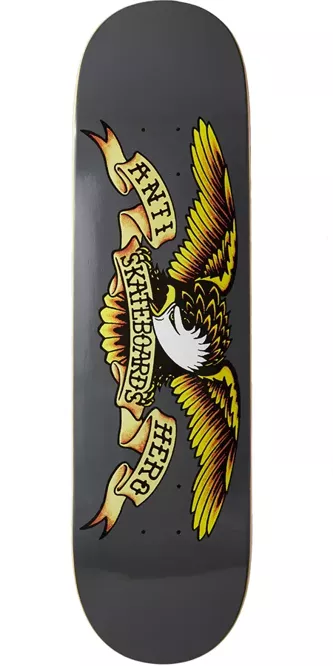 Antihero Skateboards Team Classic Eagle (Grey) 8.25" x 32"