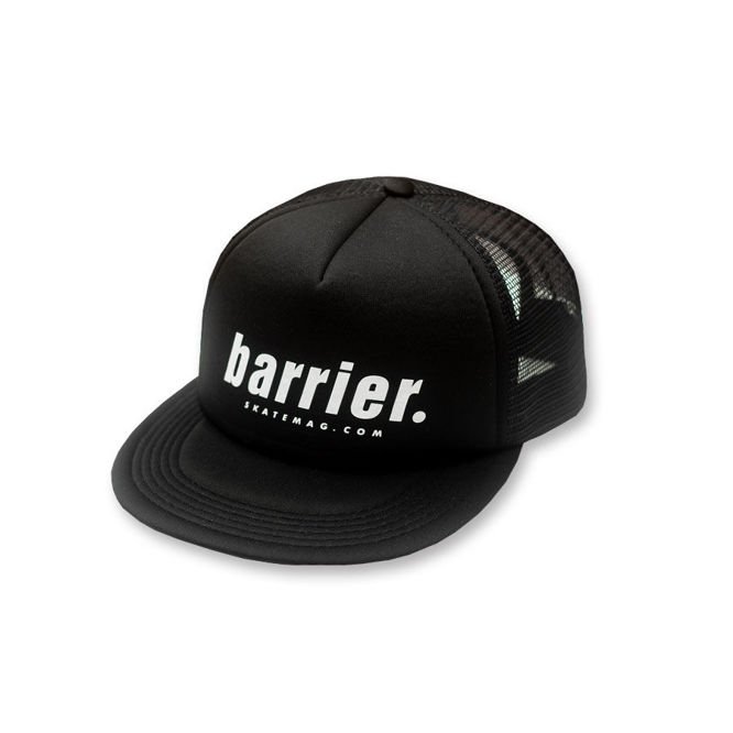 BARRIER SKATEMAG TRUCKER BATCH CAP (BLACK/BLACK