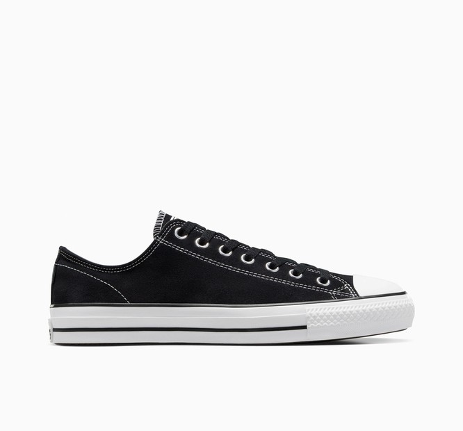 CONS CTAS Pro Low Top Suede (Black / Black / White)