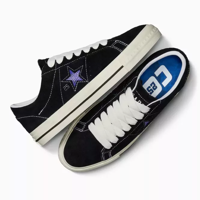 Converse CONS x Quartersnacks One Star Pro (Black / Egret / Hyper Blue)