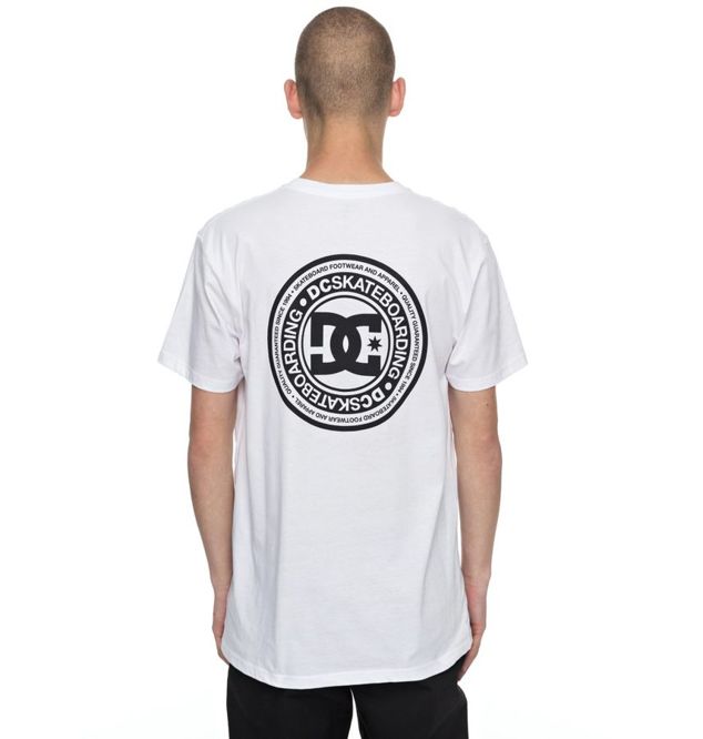 DC SKATE CIRCLE T-SHIRT (WHITE)