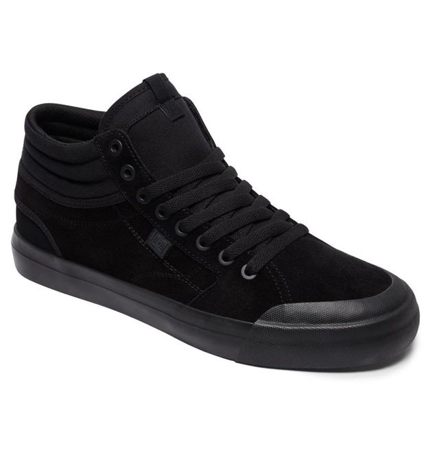 DC SKATEBOARDING EVAN SMITH HI S SHOES (BLACK/BLACK)