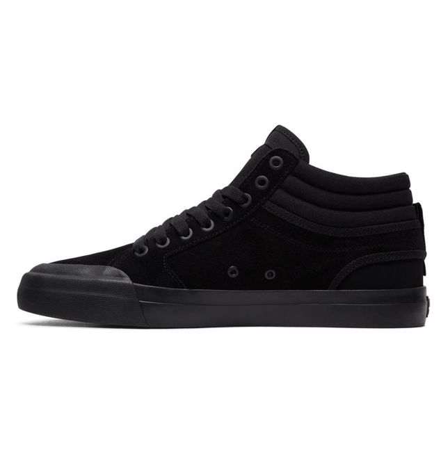 DC SKATEBOARDING EVAN SMITH HI S SHOES (BLACK/BLACK)