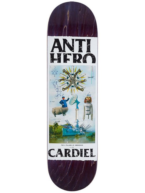 DECK ANTIHERO SKATEBOARDS CARDIEL 4 PILLARS 8.4" x 32"