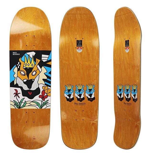 DECK POLAR SKATE CO. NICK BOSERIO LION KING 1991