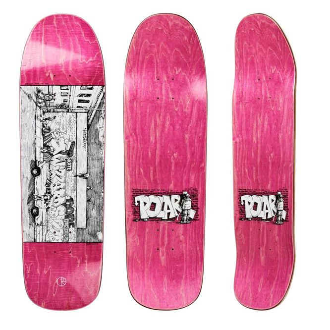 DECK POLAR SKATE CO. STRAIGHT FROM THE HOOD 1991 SHAPE