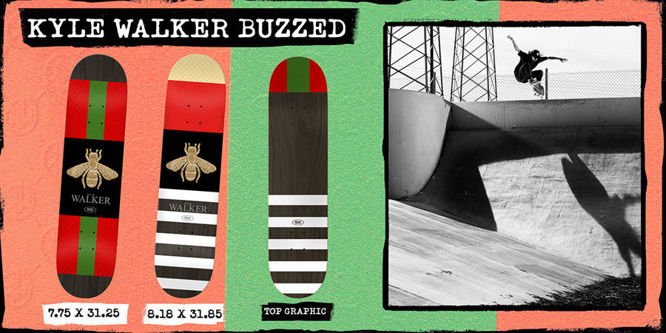 DECK REAL SKATEBOARDS WALKER BUZZED 8.18"