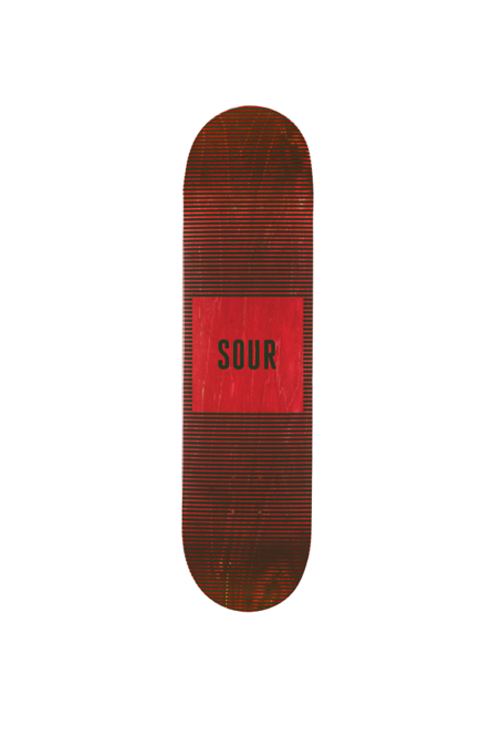 DECK SOUR SKATEBOARDS SOUR STRIPES (RED) 8.125"