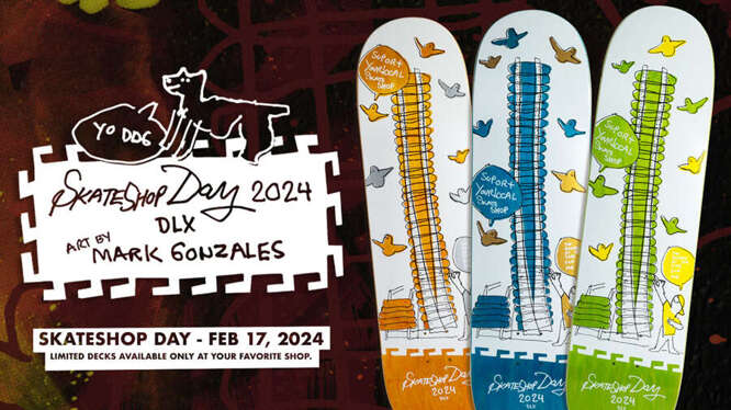 Deluxe SF Skateshop Day 2024 Shop Keeper Board 8.06" x 31.8"