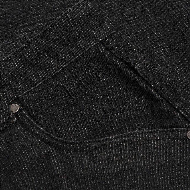 Dime Classic Baggy Denim Pants (Black Washed)