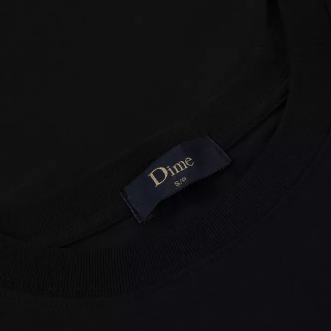 Dime Classic Small Logo T-Shirt (Black)