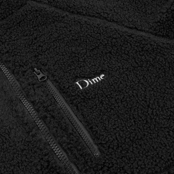 Dime Polar Fleece Sherpa Zip (Black)