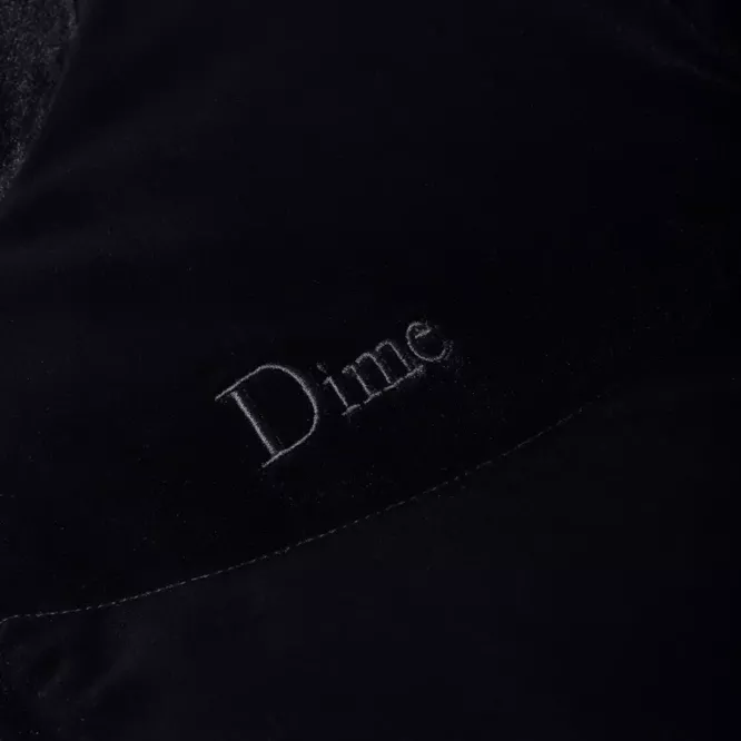 Dime Velvet Quilted Puffer (Black)