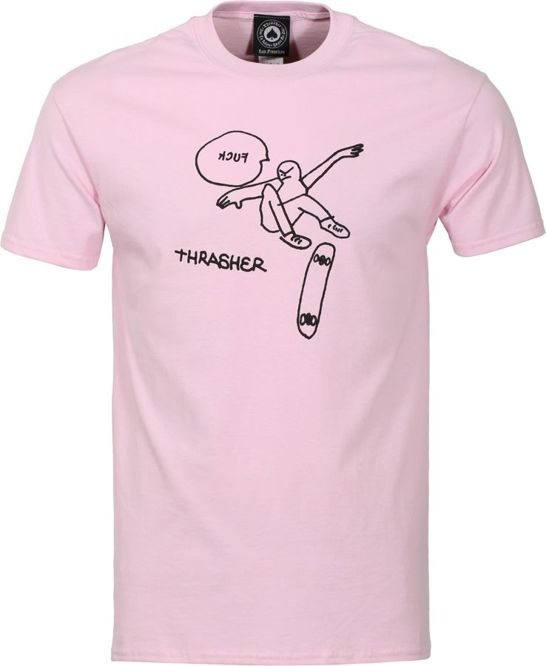 KCUF THRASHER T-SHIRT (LIGHT PINK)