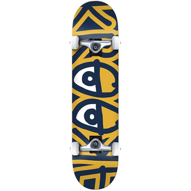 Krooked Big Eyes Complete Skateboard (Yellow / Black) 8.25"