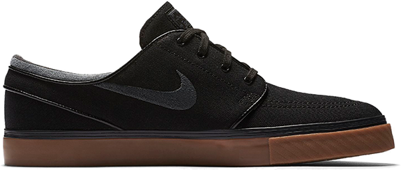 NIKE SB Zoom Stefan Janoski CNVS Black / Gum Medium Brown shoes