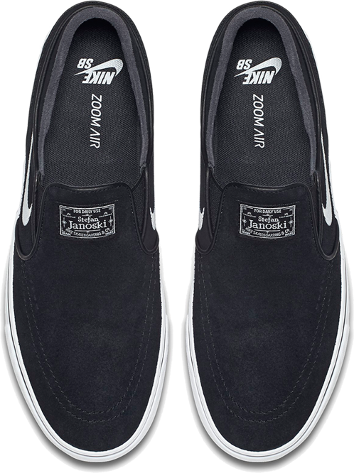 NIKE SB Zoom Stefan Janoski Slip Black / White shoes