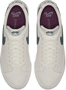 Nike SB Blazer Low shoes (Summit White / Deep Jungle)