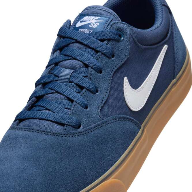 Nike SB Chron 2 (Navy / White / Navy / Gum Light Brown)